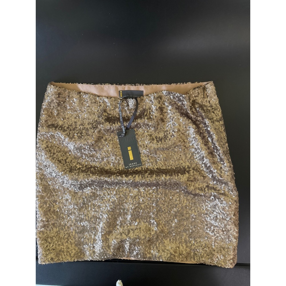 iJeans by Buffalo Gold Sequin Mini Skirt Party Glam NWT Size S